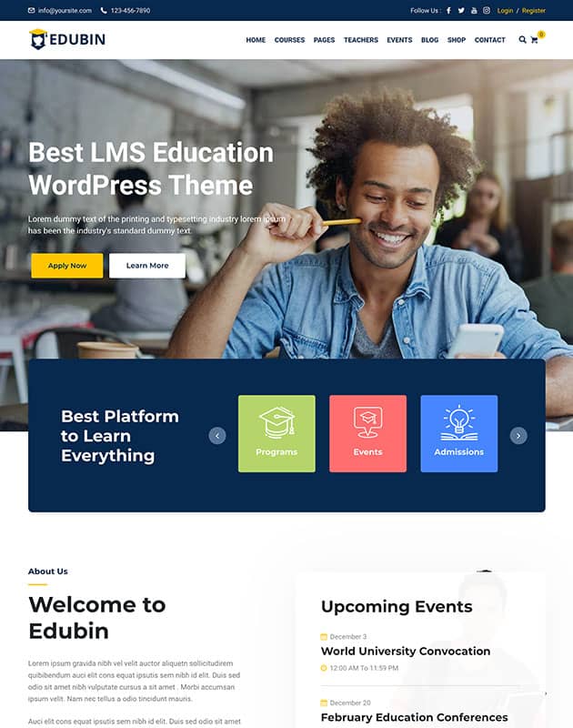 Edubin-wordpress-training-theme