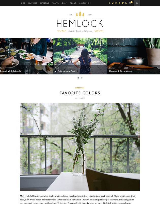 Hemlock-wordpress-blog-theme
