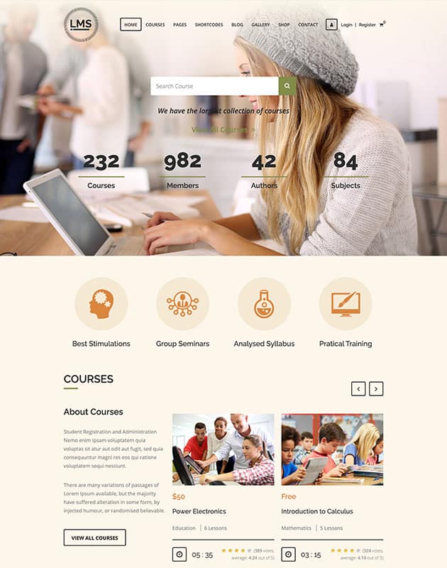 Lms Wordpress Theme Wp Servis Lms Wordpress Theme Wp Servis