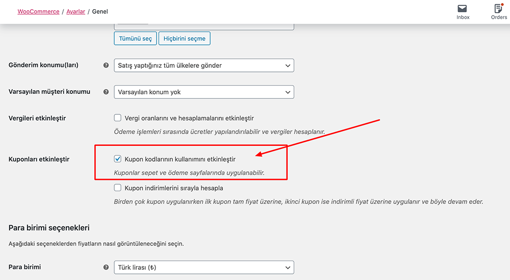woocommerce kupon kodu oluşturmak