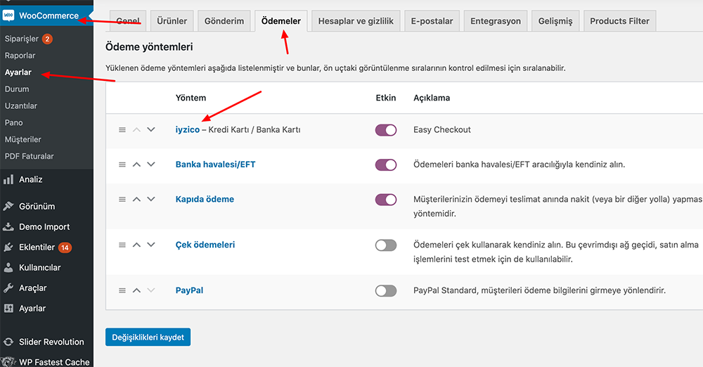 WooCommerce iyzico Entegrasyonu