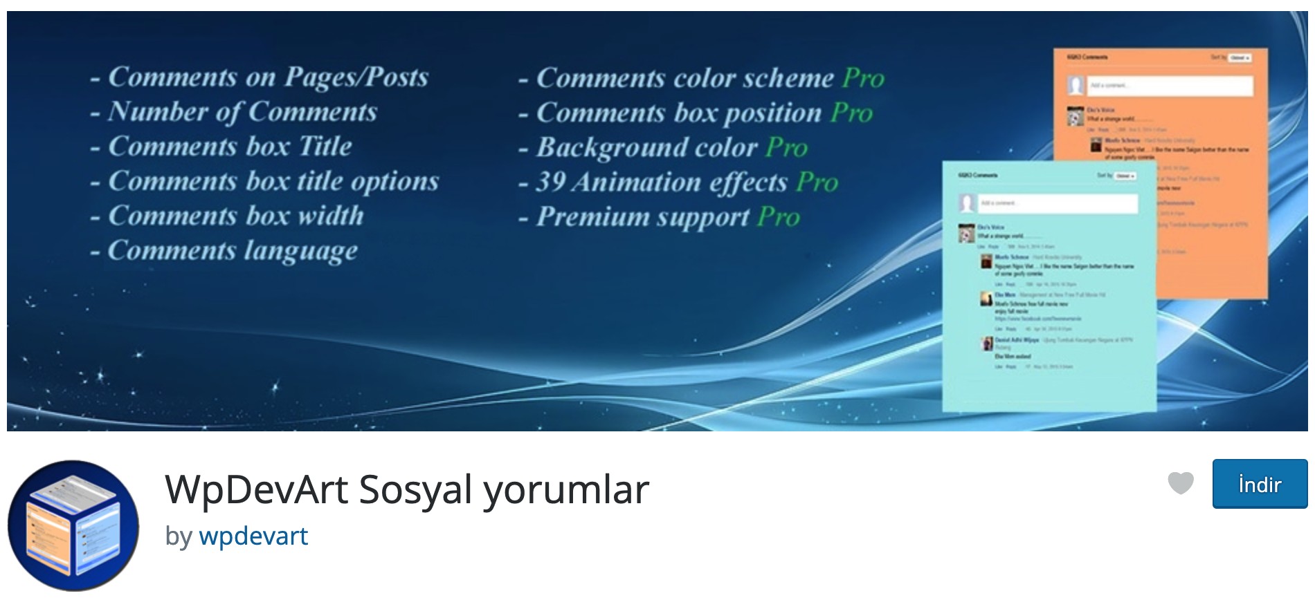 WordPress Sosyal Yorumlar