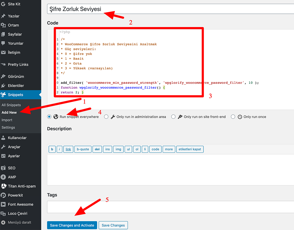 Functions.php dosyasına kod nasıl eklenir?