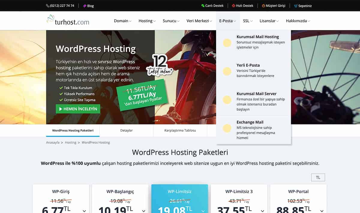 WordPress Hosting Turhost