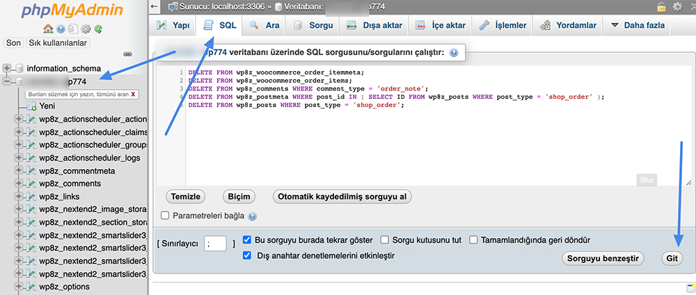 SQL sorgusu nasıl yapılır