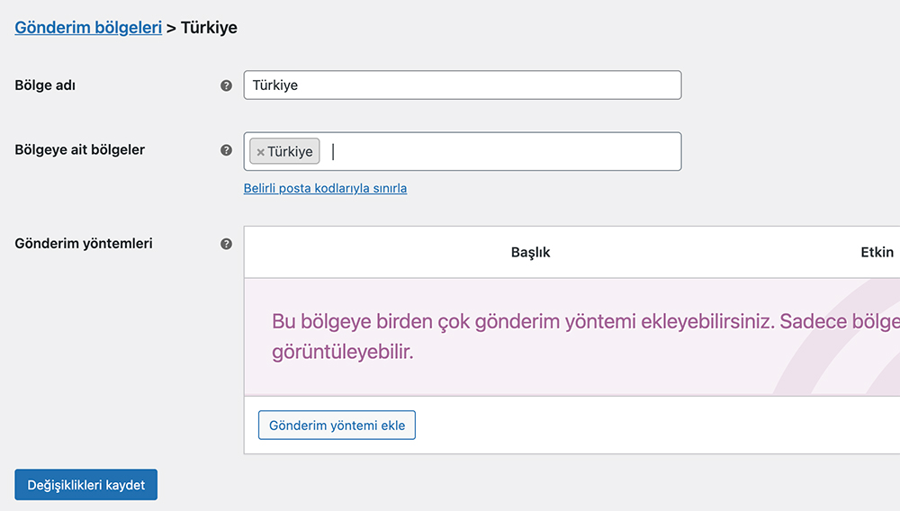 WooCommerce Ülke Seçmek