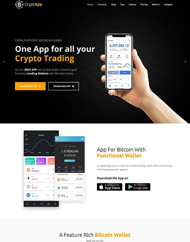 CryptApp-wordpress-kripto-para-temasi