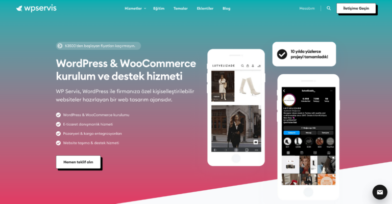 WordPress Destek ve Kurulum hizmeti