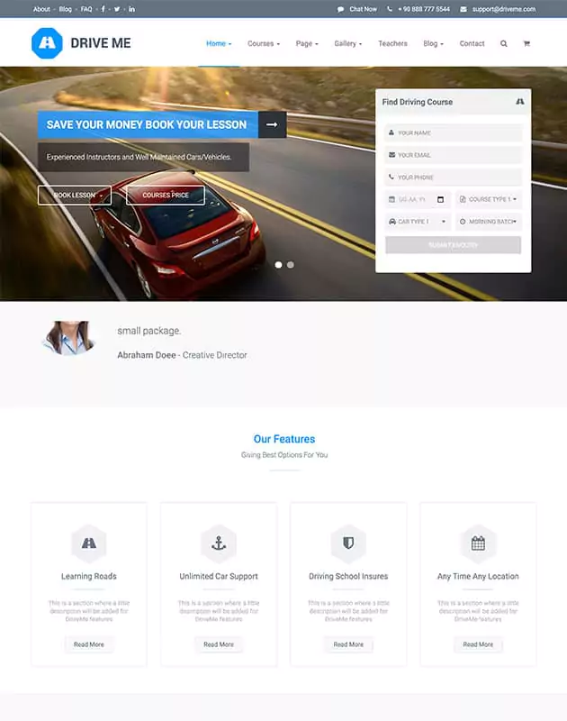 driveme-wordpress-egitim-temasi