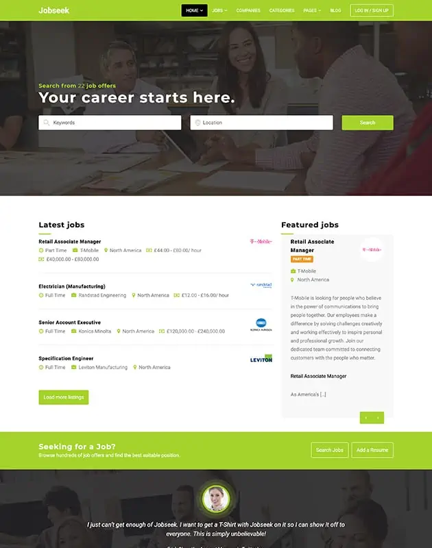 jobseek-firma-rehberi-wordpress-temasi